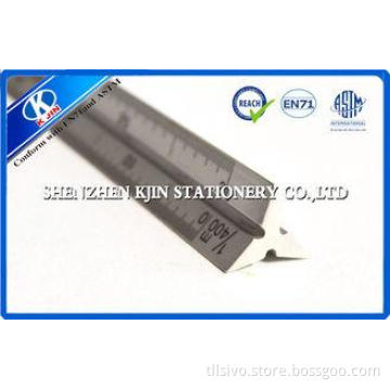 Triangular Aluminum Metric Scale Ruler For Measuring , Engi
